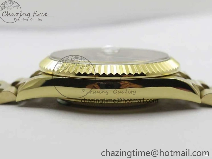 MiroTime 0220 Day-Date 40mm 228239 BP New Dial Version 904 YG Silver Roman Markers Dial on SS President Bracelet A Popular 2806